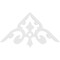 Ekena Millwork Pitch Whitman Architectural Grade PVC Gable Pediment, 48"W x 24"H x 1"P (12/12) GPP048X024X100WHI - alternate 5